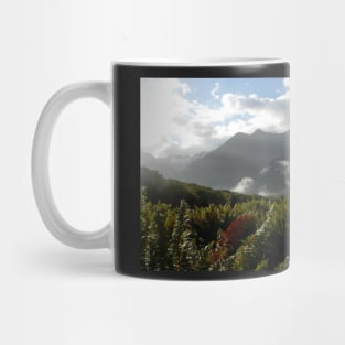 Misty Morning at Welcome Flat Mug